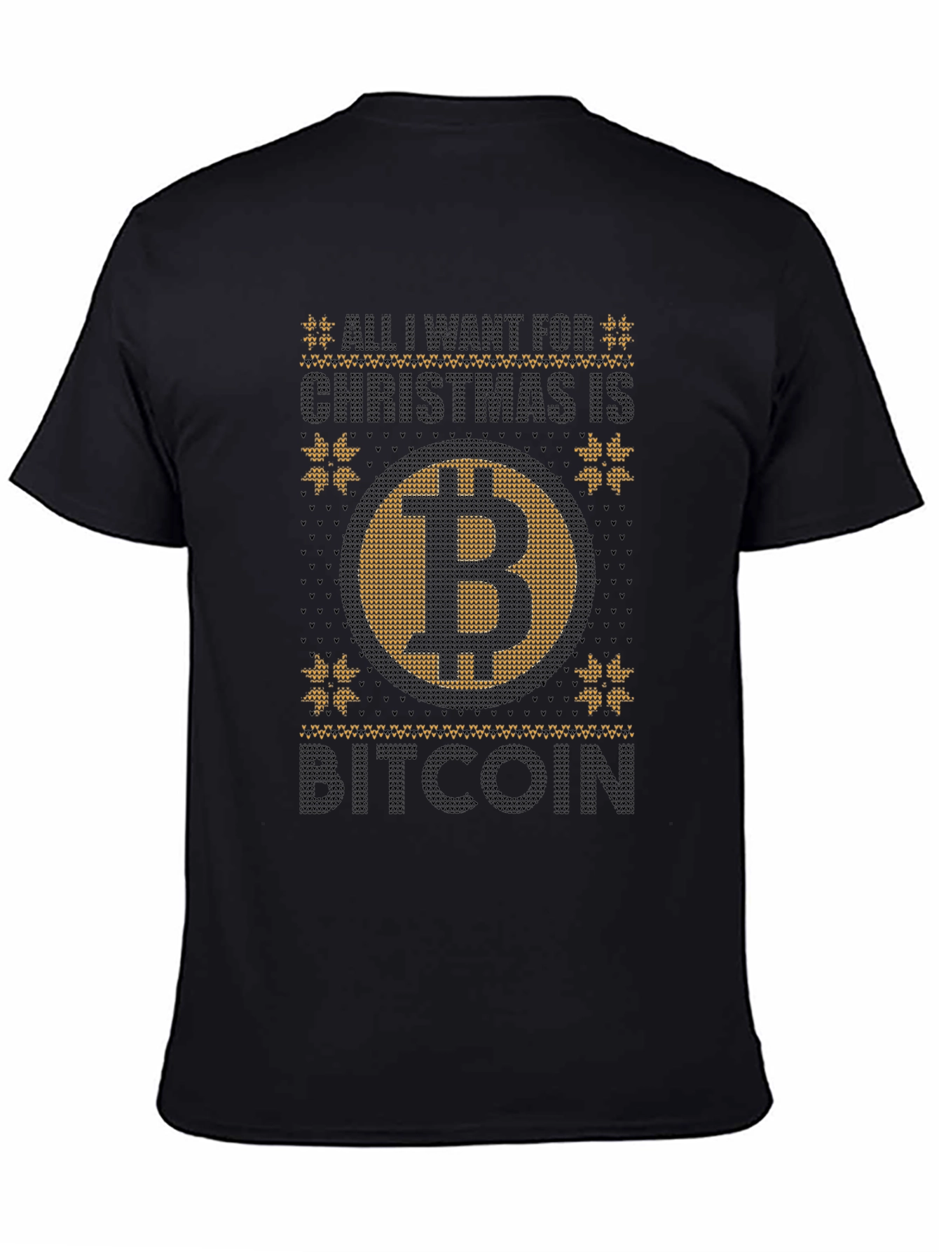 Bitcoin Christmas Sweater Graphic Tee