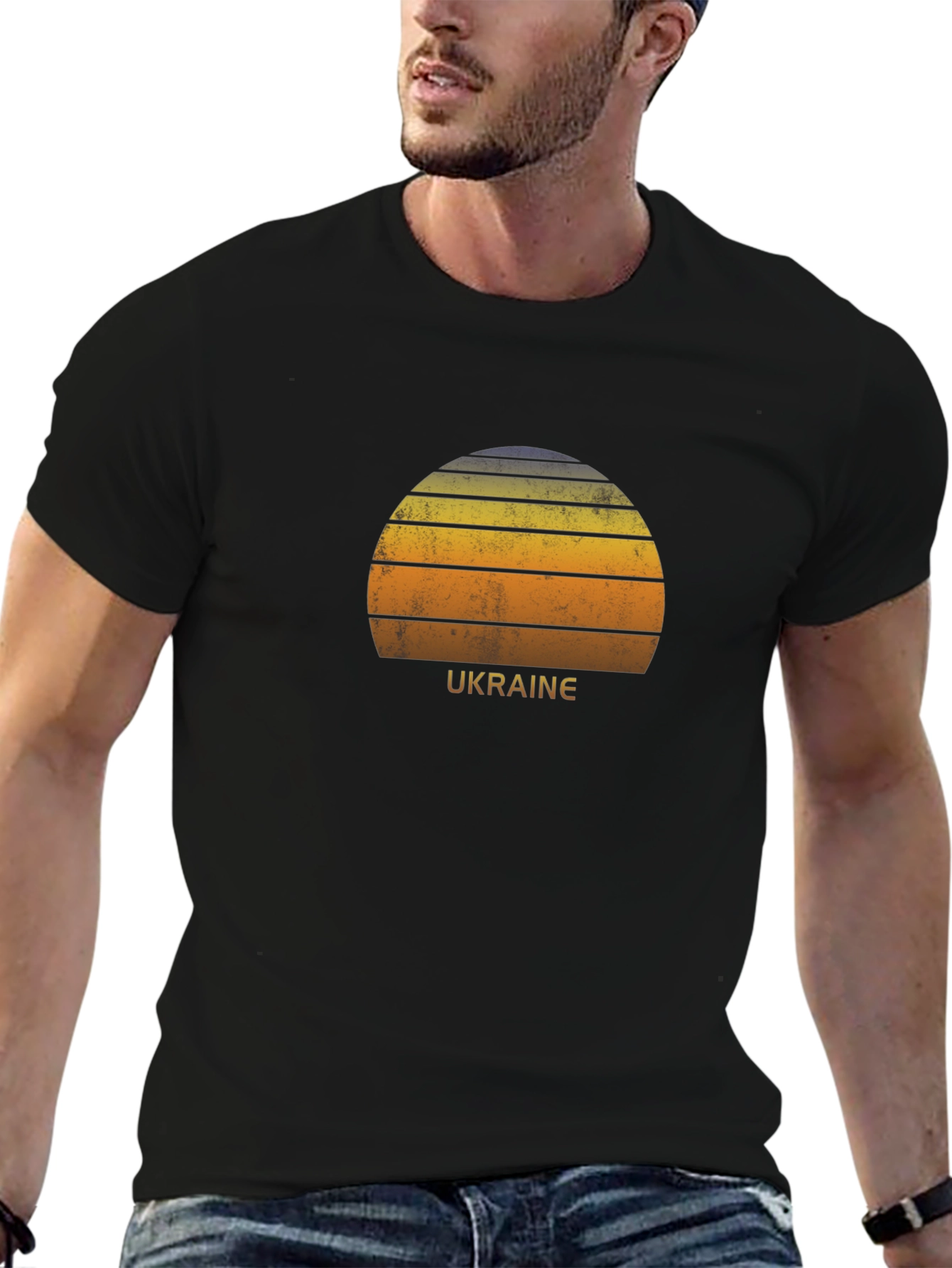 Ukraine Sunset Retro T-Shirt