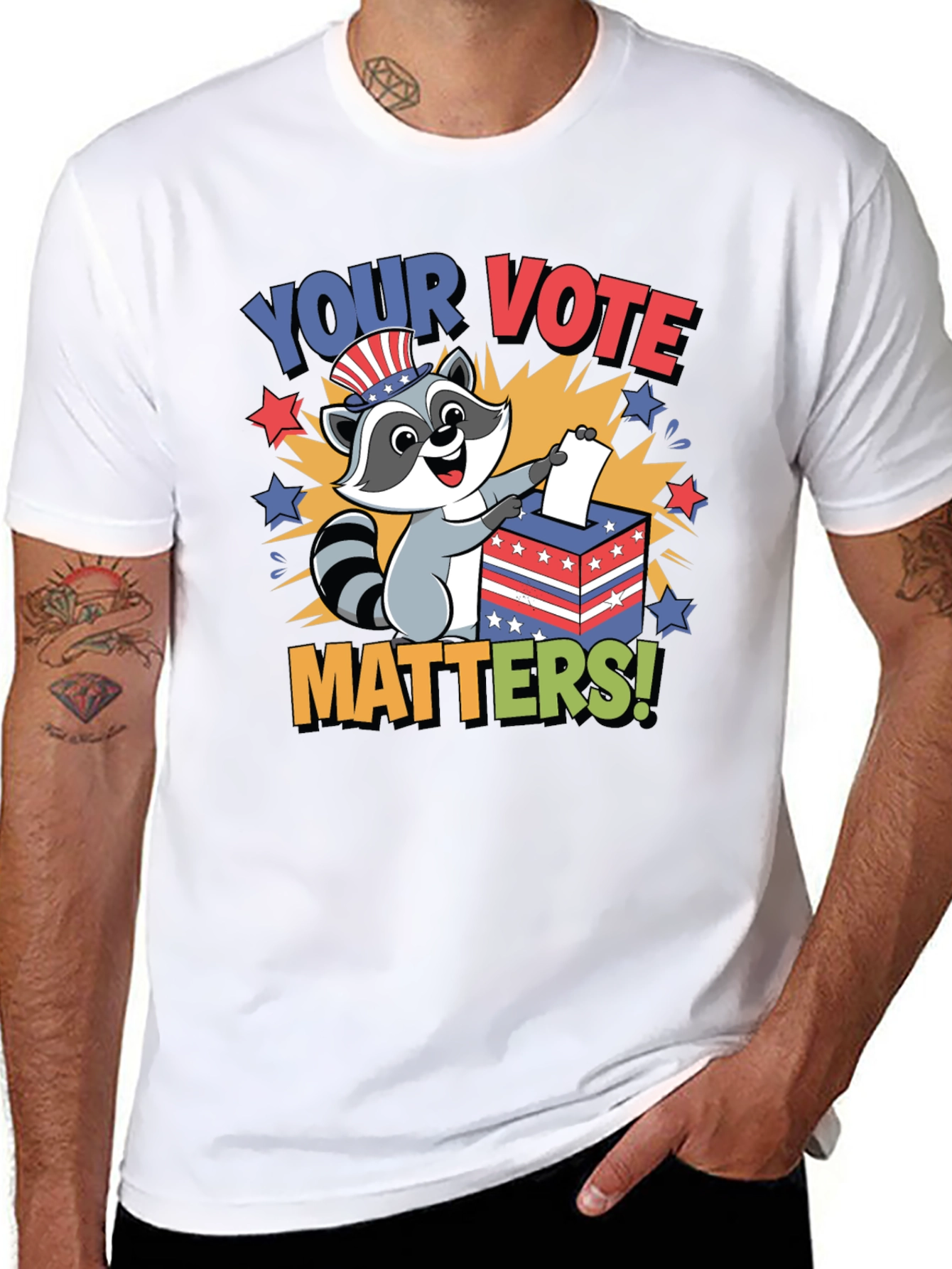 Your Vote Matters Raccoon T-Shirt