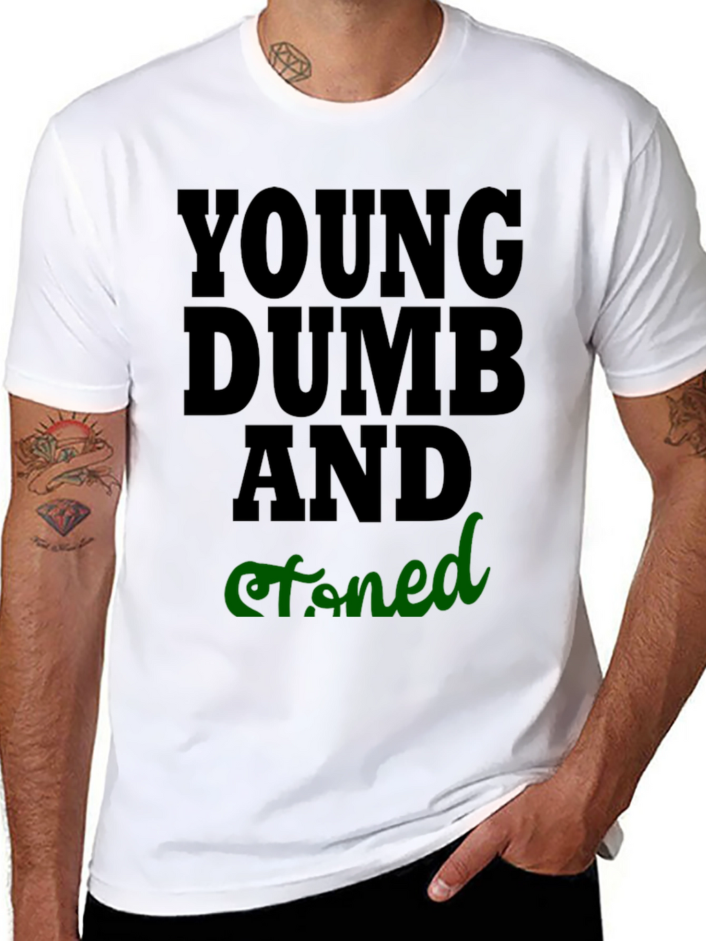 Young Dumb And Stoned Graphic T-Shirt