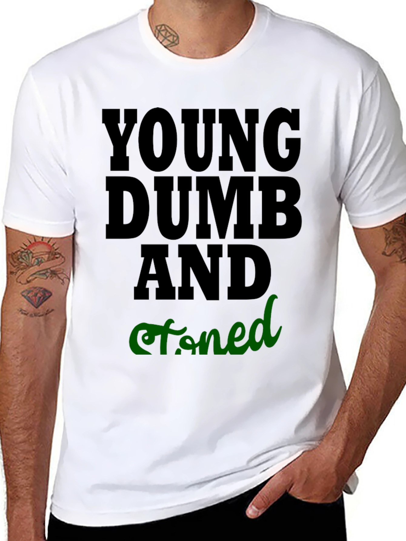 Young Dumb And Stoned Graphic T-Shirt