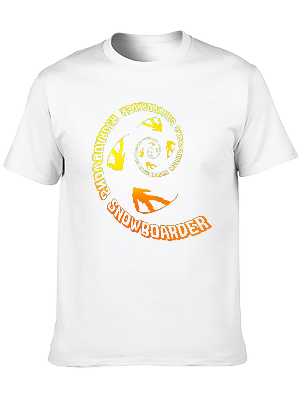 Snowboarder Spiral Graphic T-Shirt