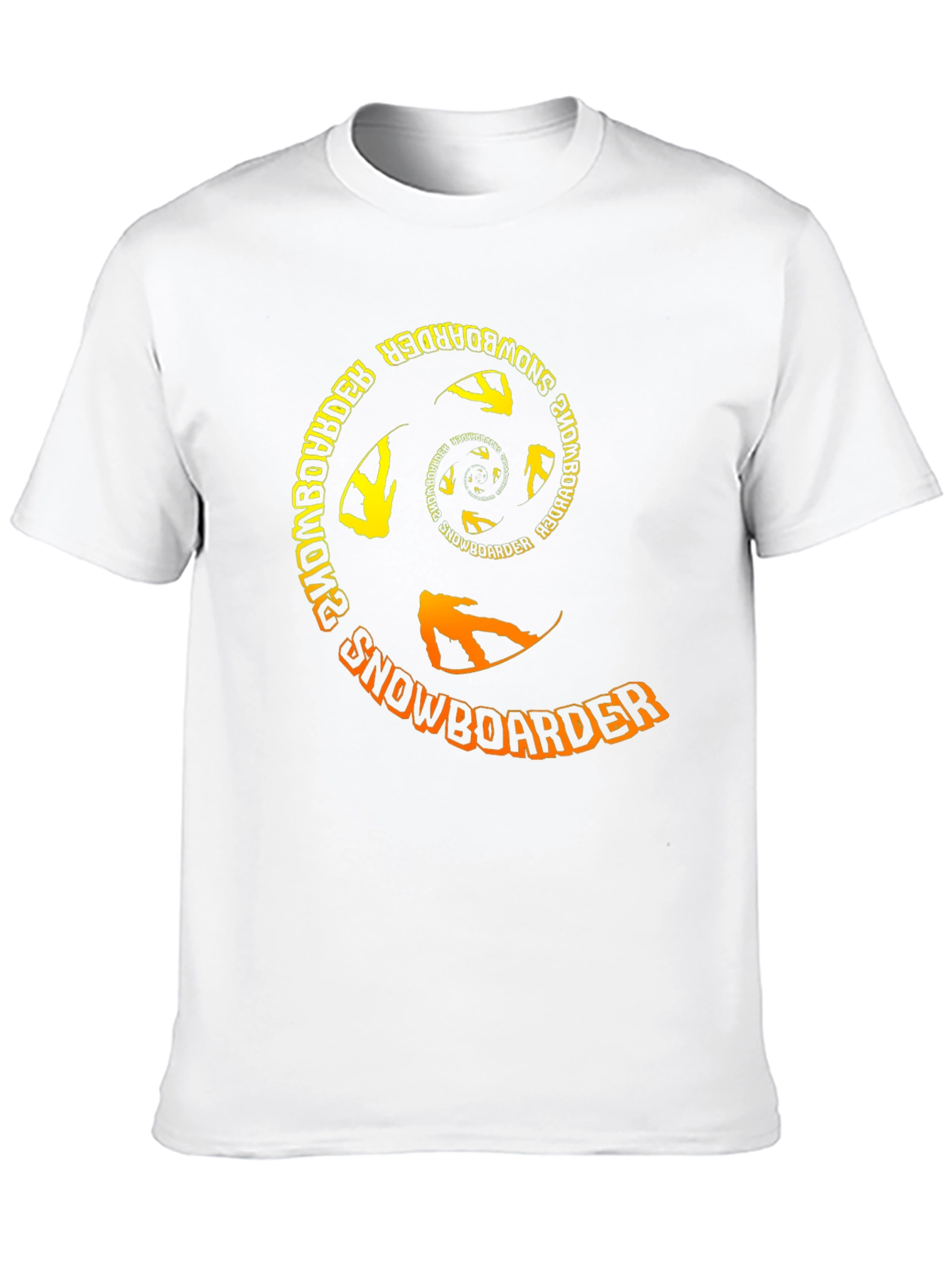 Snowboarder Spiral Graphic T-Shirt