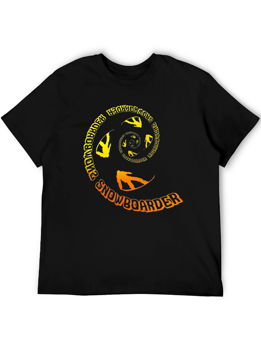Snowboarder Spiral Graphic T-Shirt