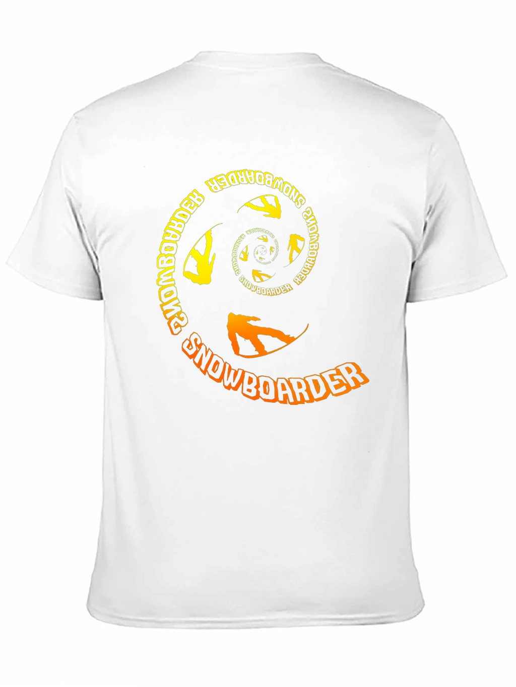 Snowboarder Spiral Graphic T-Shirt