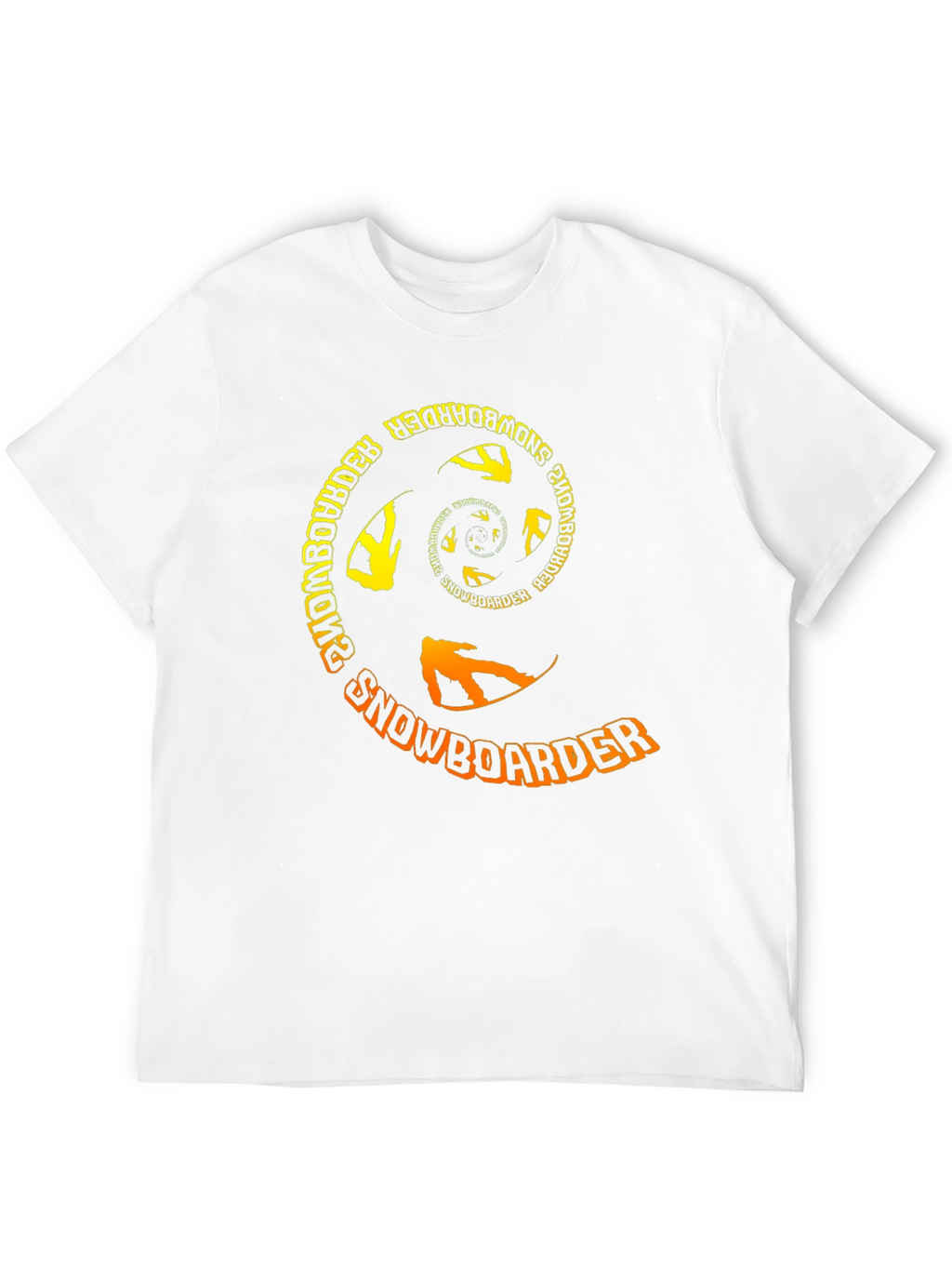 Snowboarder Spiral Graphic T-Shirt