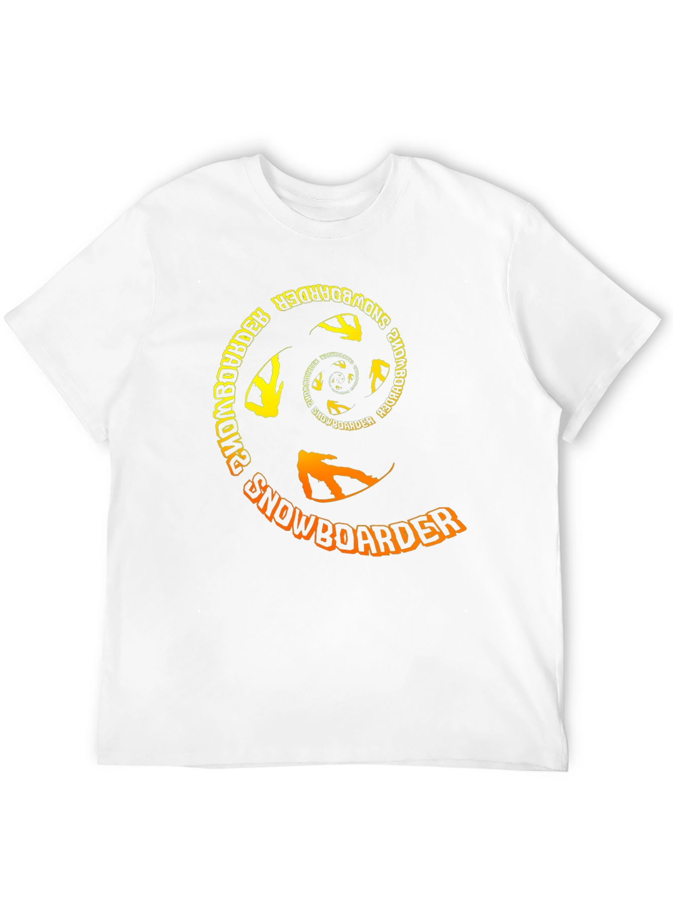 Snowboarder Spiral Graphic T-Shirt