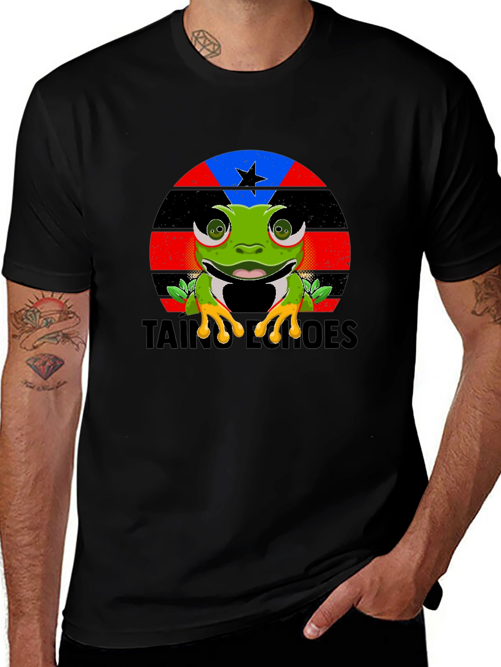 Taino Heroes Frog Graphic T-Shirt