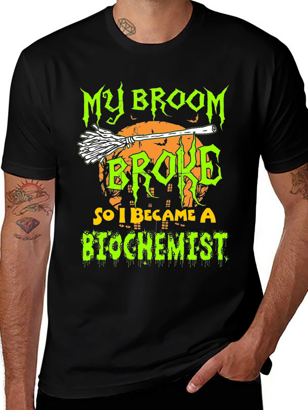 My Broom Broke So I Became A Biochemist T-Shirt