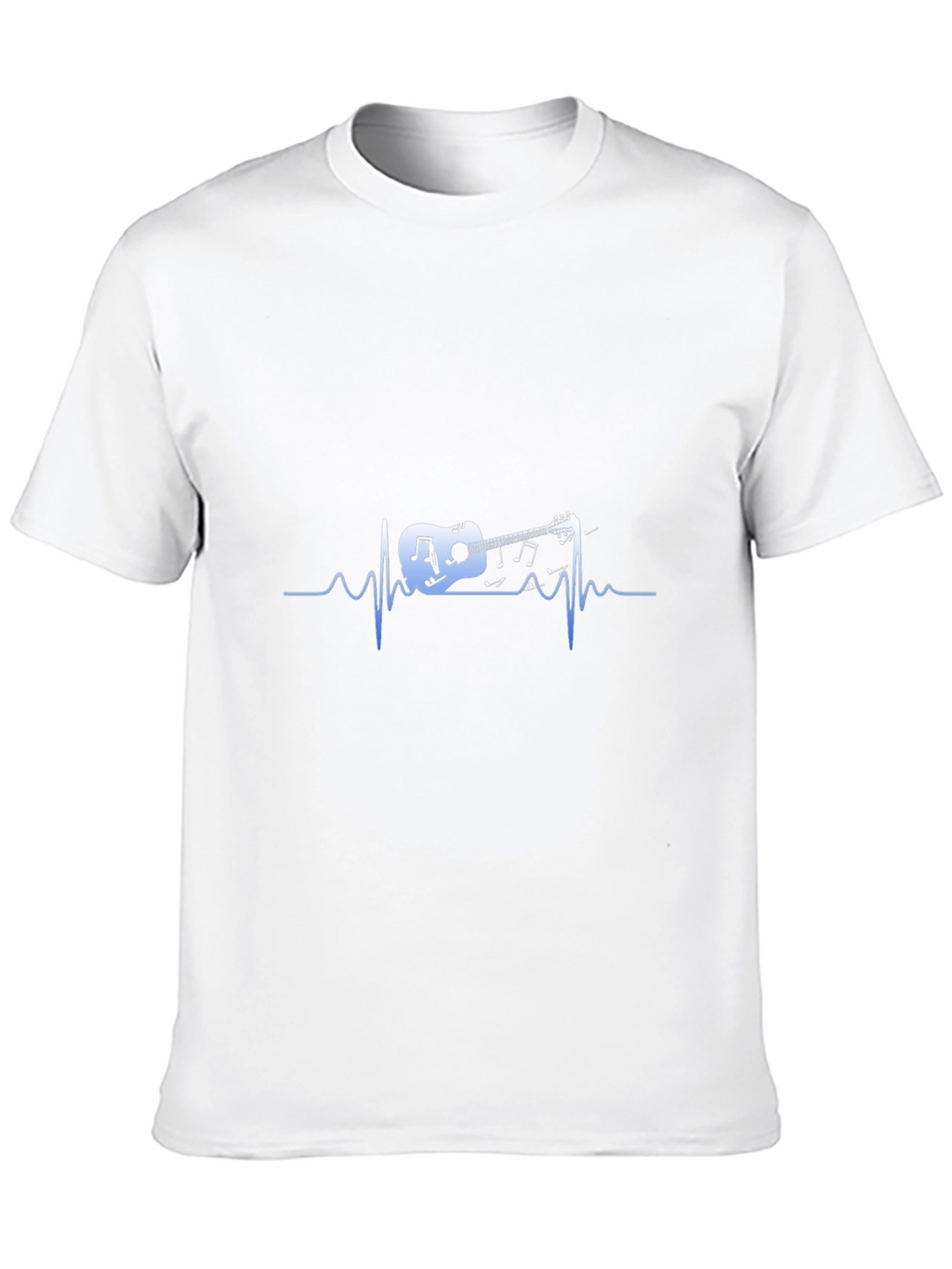 Guitar Heartbeat Graphic Tee - Music Lover Shirt