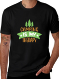 Camping Is My Therapy Graphic Tee