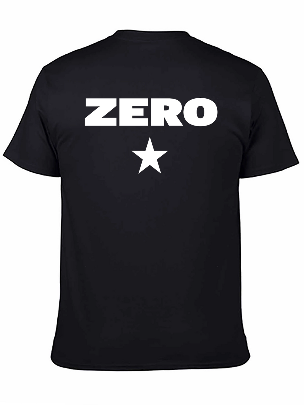 Zero Star Graphic Black T-Shirt