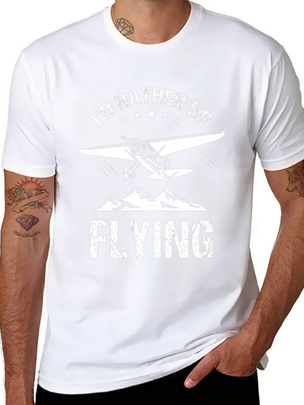 Id Rather Be Flying Graphic Tee