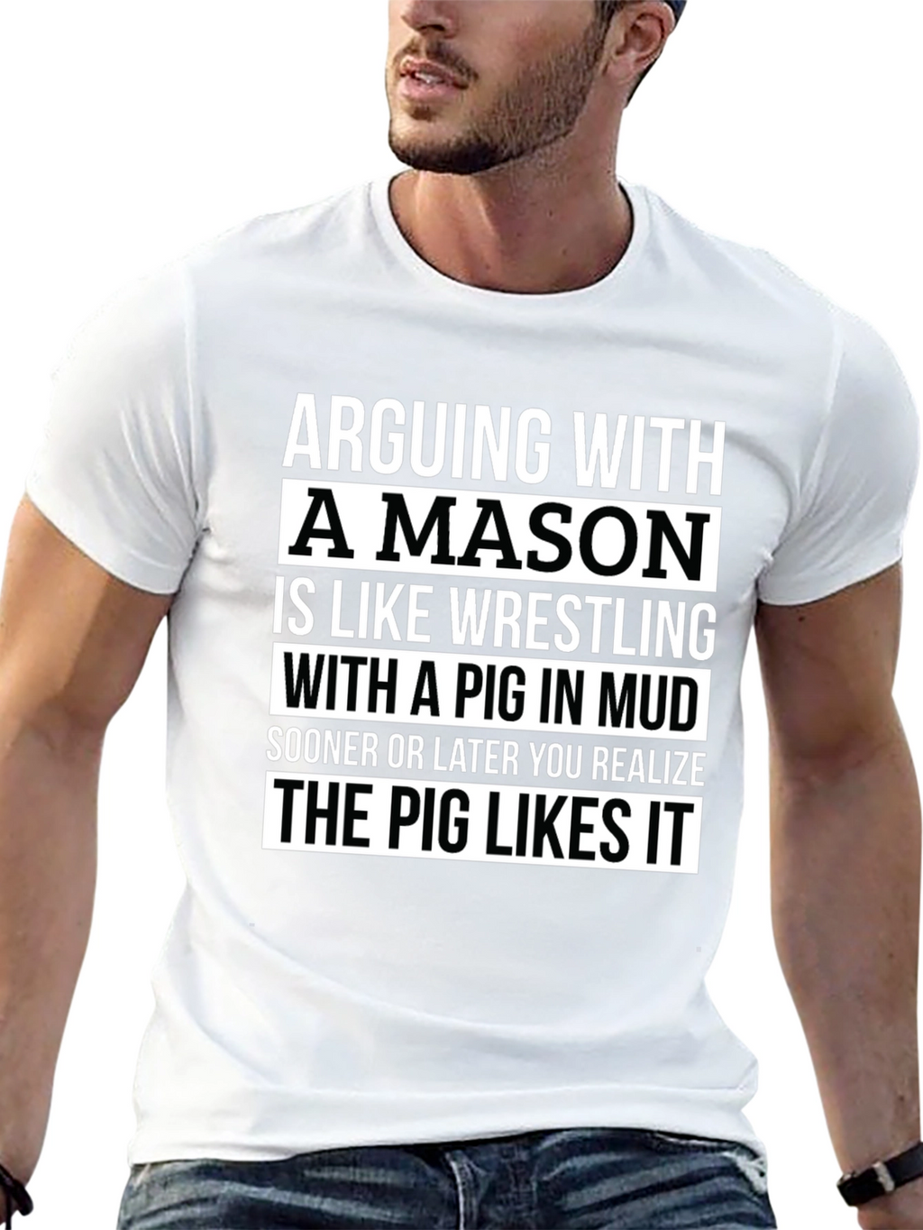 Arguing With A Mason Funny T-Shirt