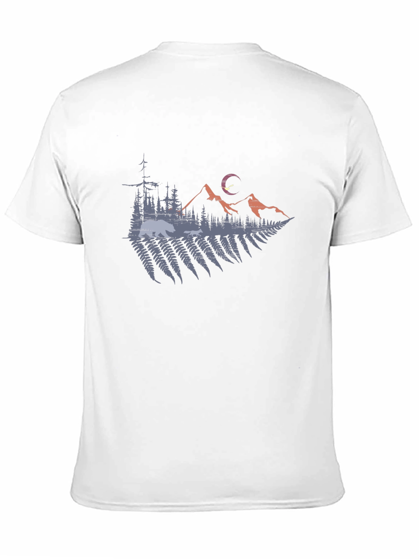 Nature Scene Graphic Tee - Mens Black T-Shirt