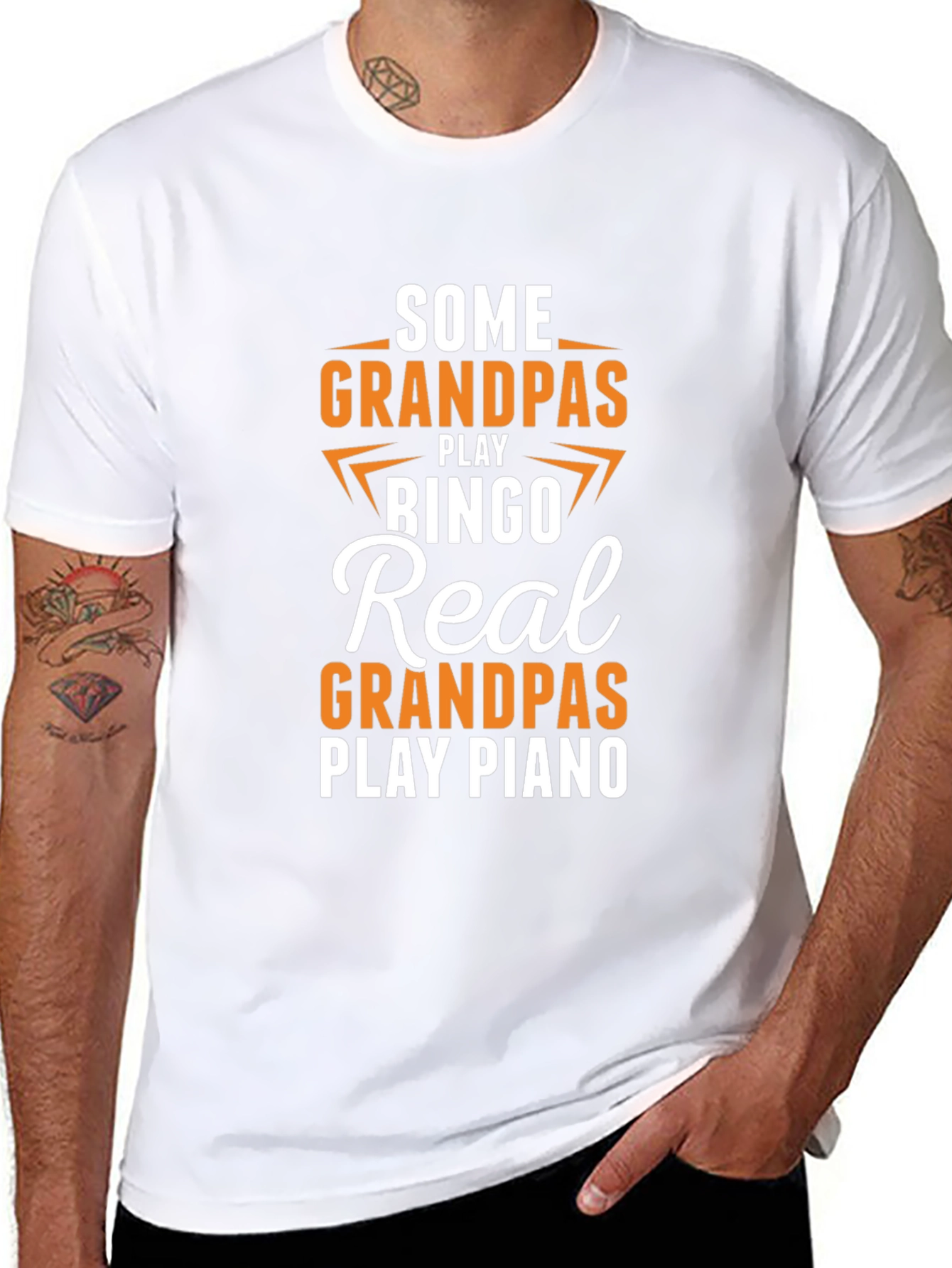 Real Grandpas Play Piano T-Shirt