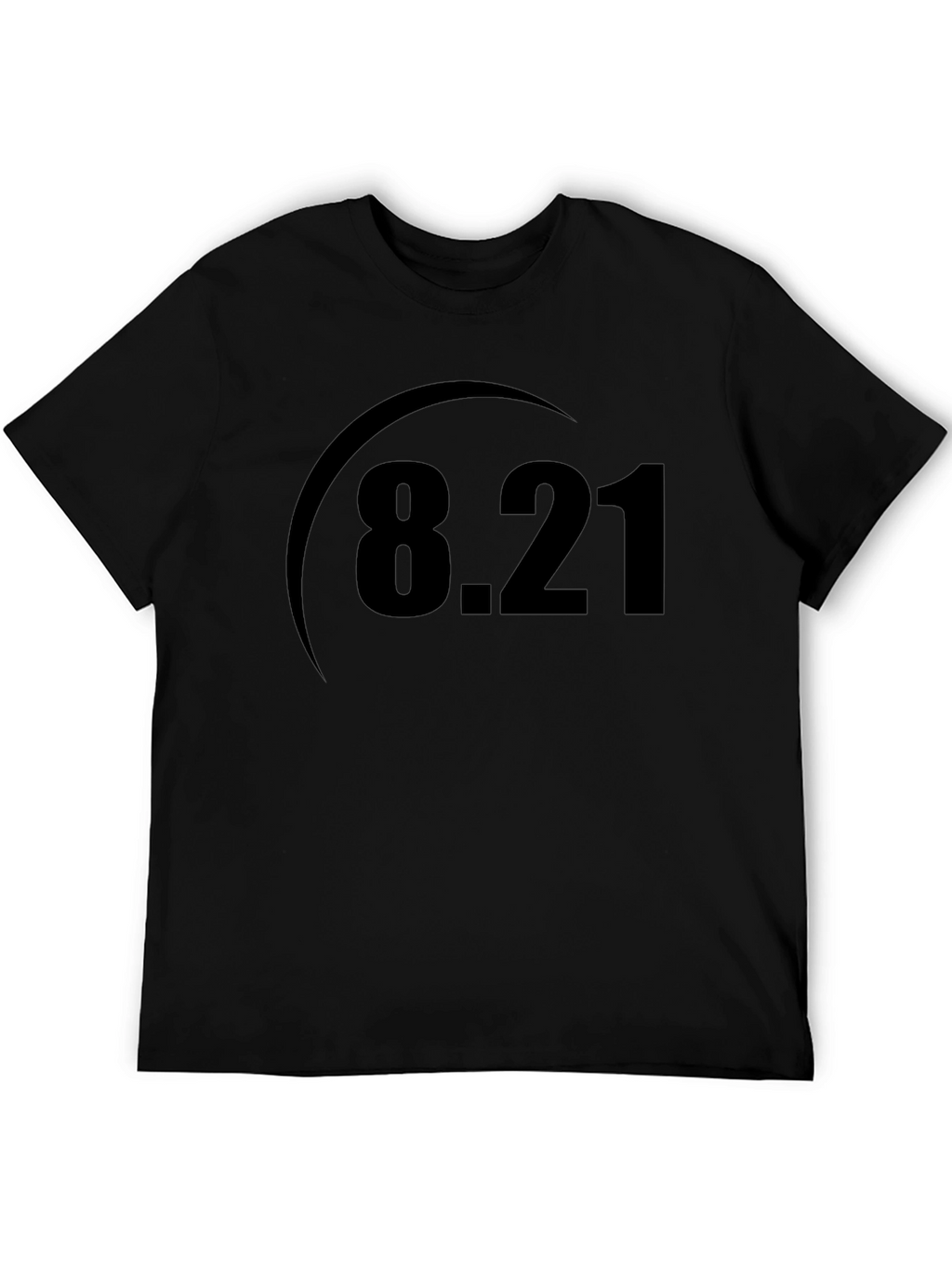 8.21 Graphic Tee - Classic Black Cotton T-Shirt