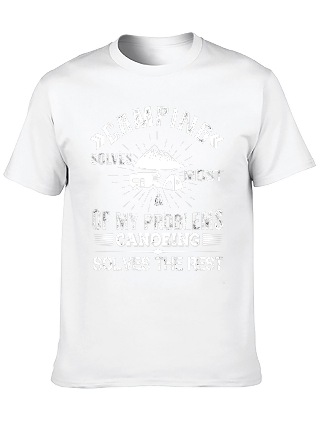 Camping & Canoeing T-Shirt - Problem Solver Tee