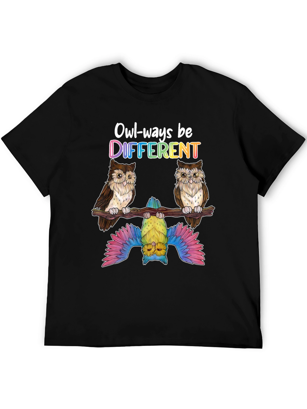Owl-ways Be Different Graphic T-Shirt