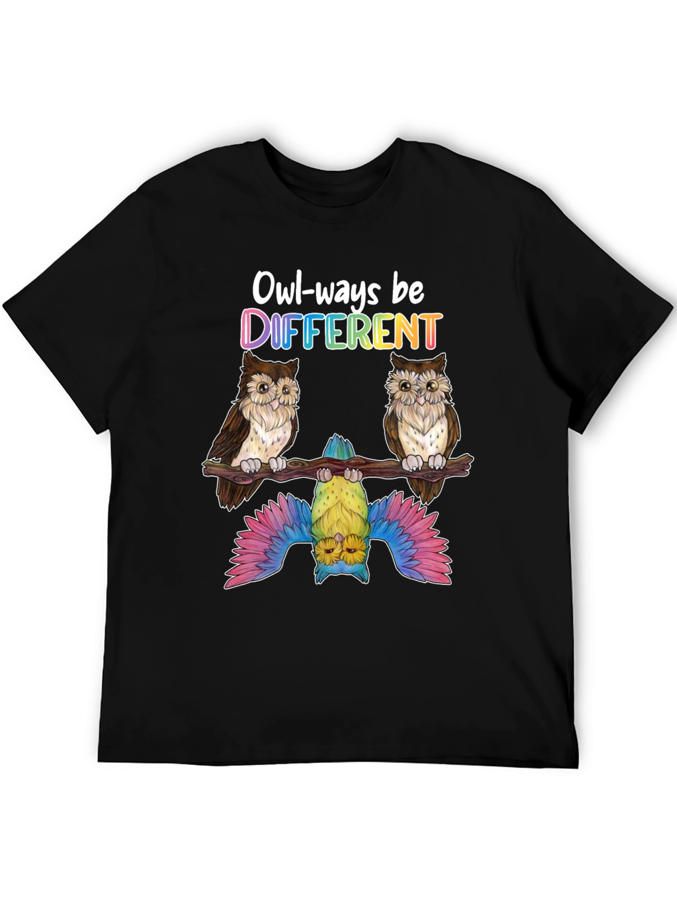 Owl-ways Be Different Graphic T-Shirt