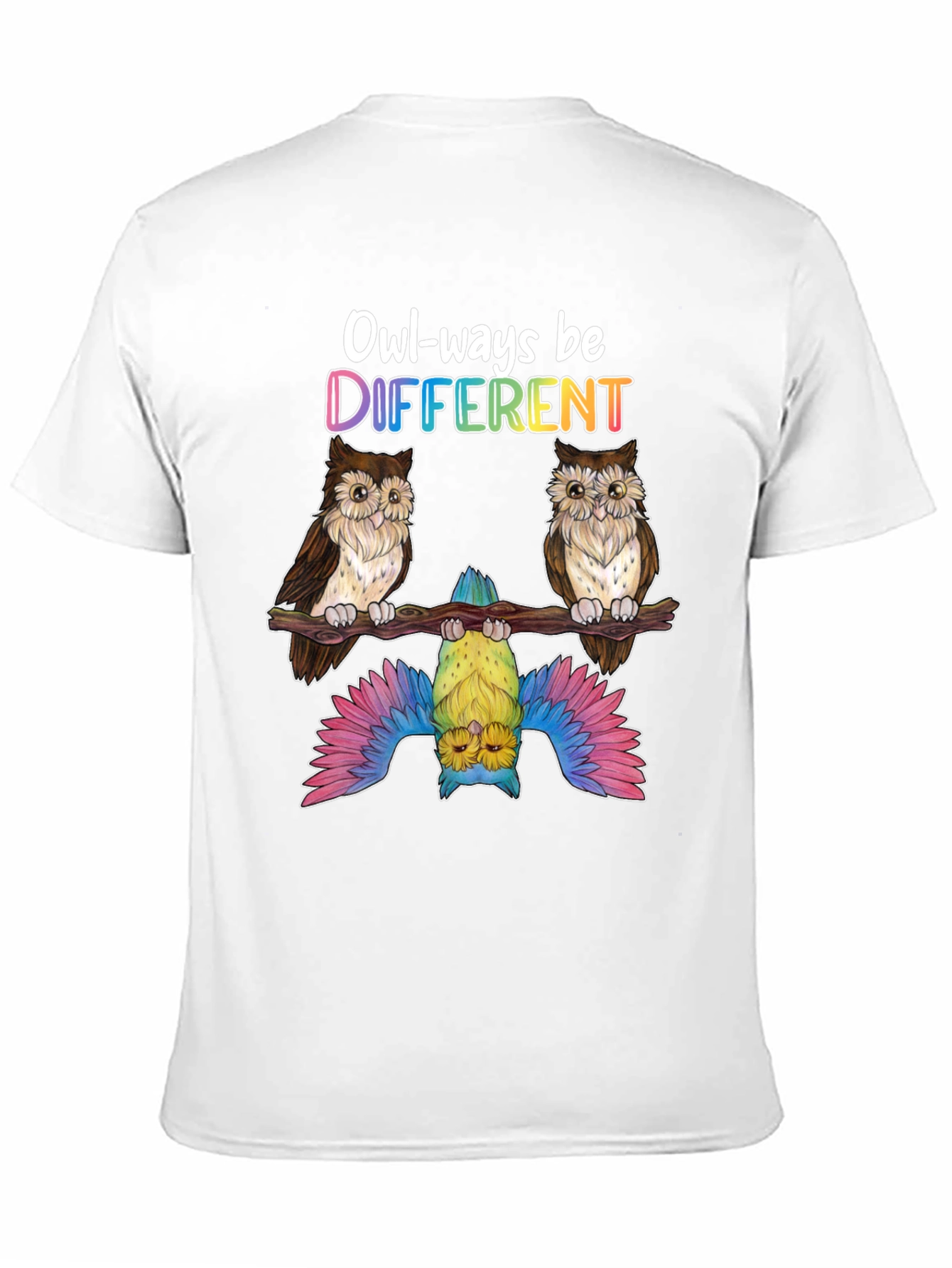 Owl-ways Be Different Graphic T-Shirt
