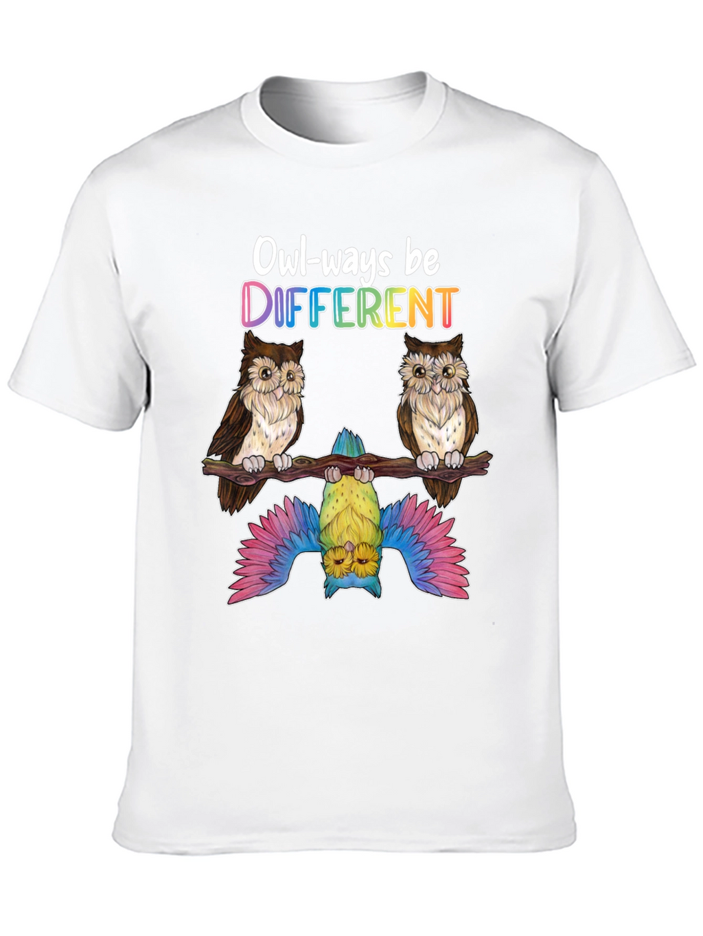 Owl-ways Be Different Graphic T-Shirt