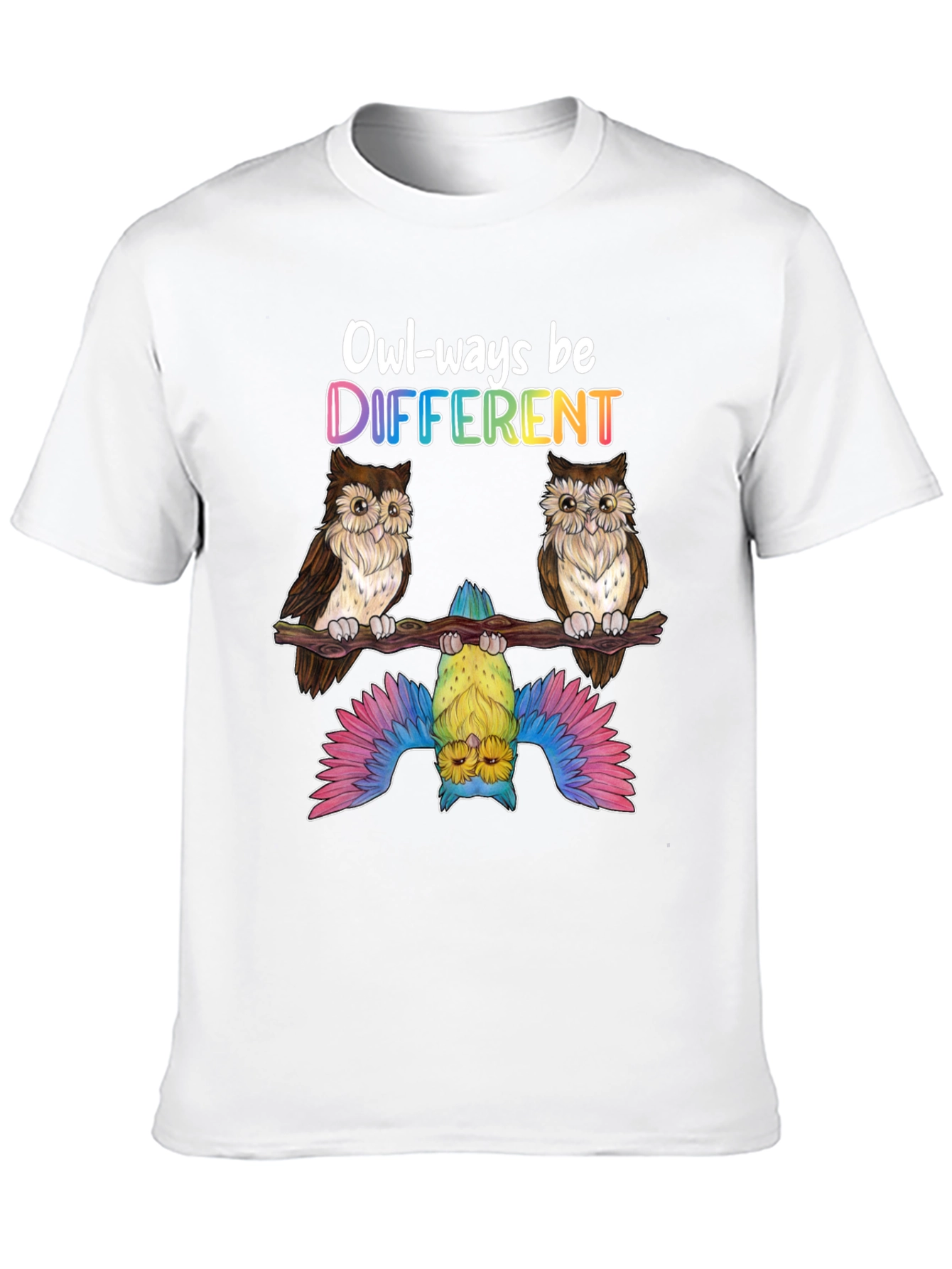 Owl-ways Be Different Graphic T-Shirt