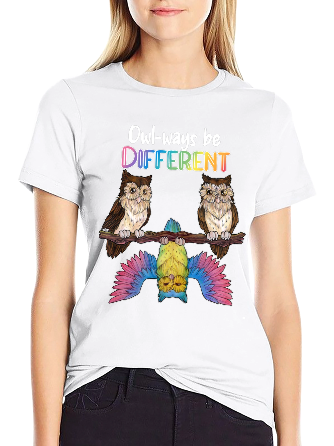 Owl-ways Be Different Graphic T-Shirt