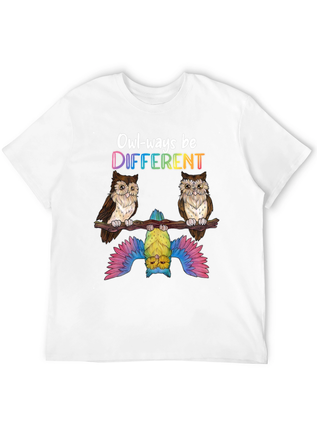 Owl-ways Be Different Graphic T-Shirt