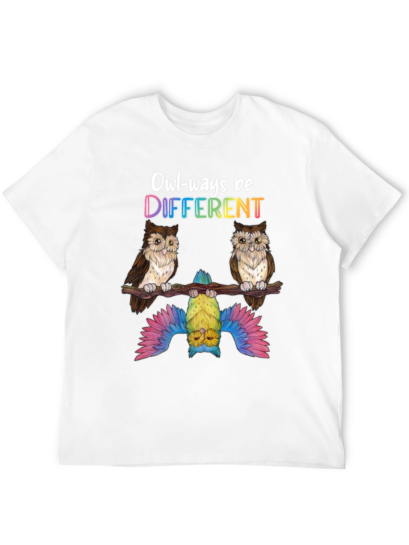 Owl-ways Be Different Graphic T-Shirt