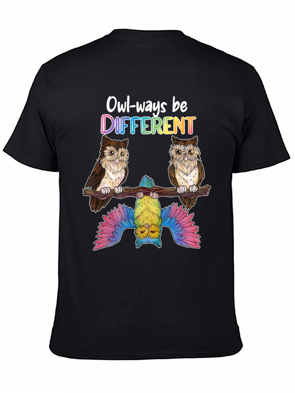 Owl-ways Be Different Graphic T-Shirt