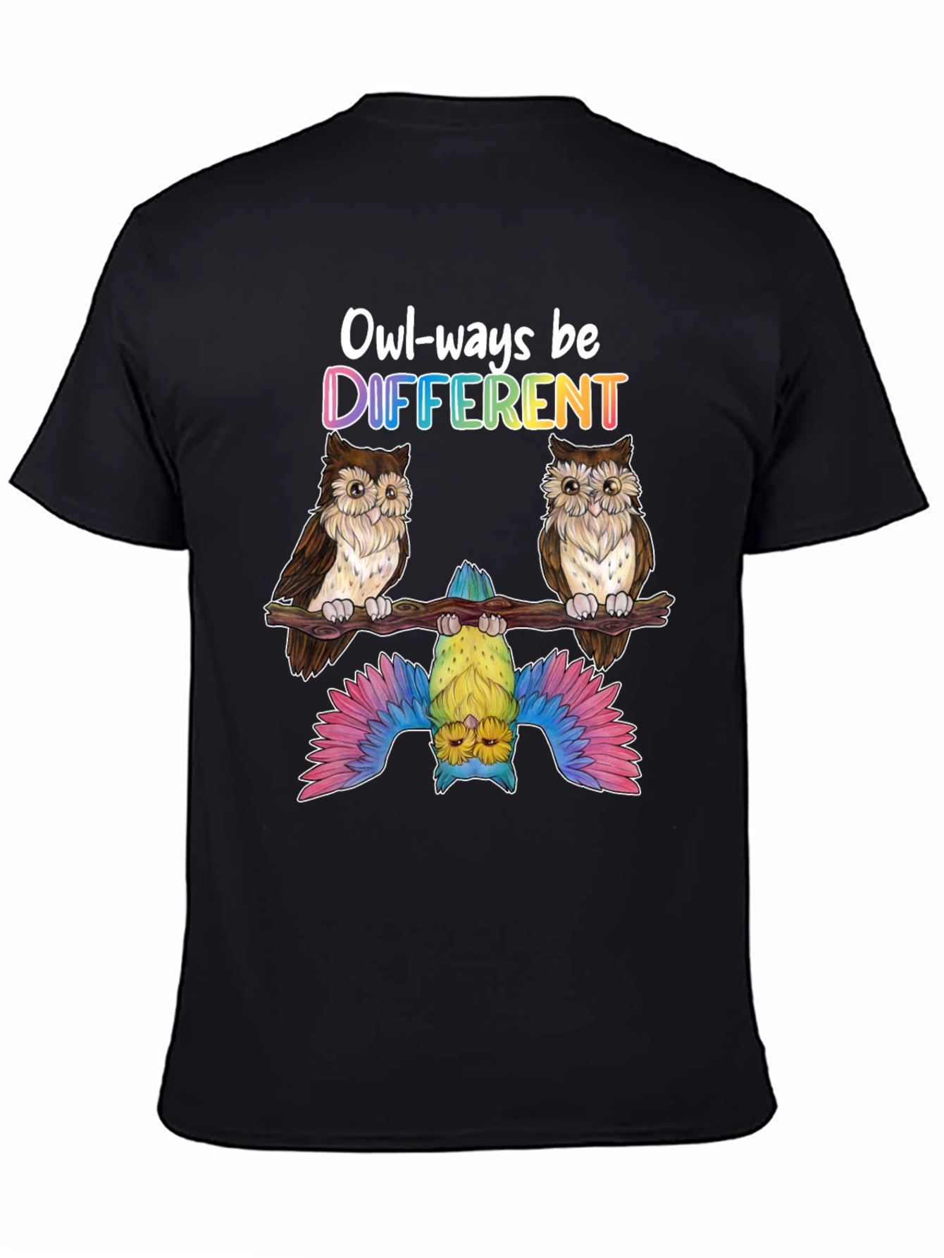 Owl-ways Be Different Graphic T-Shirt