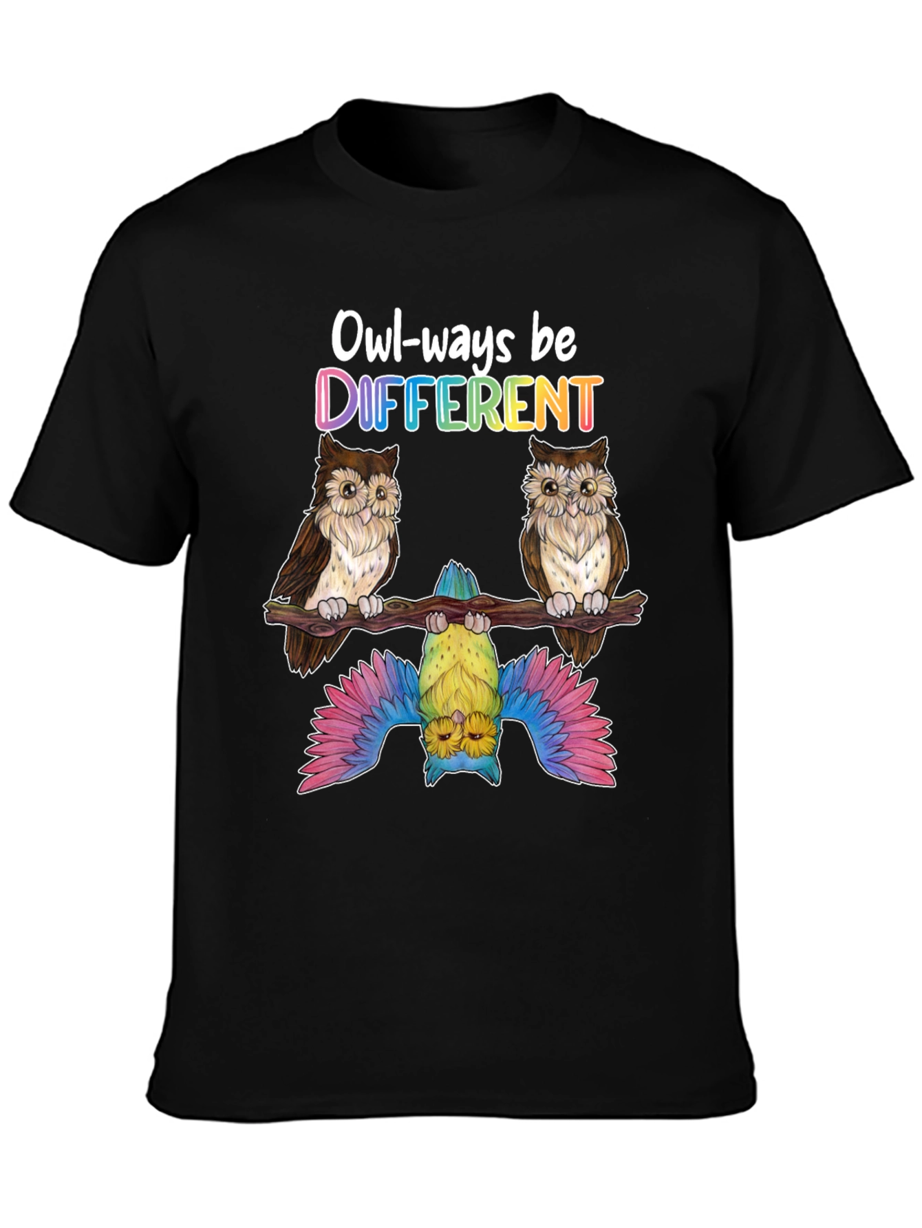 Owl-ways Be Different Graphic T-Shirt