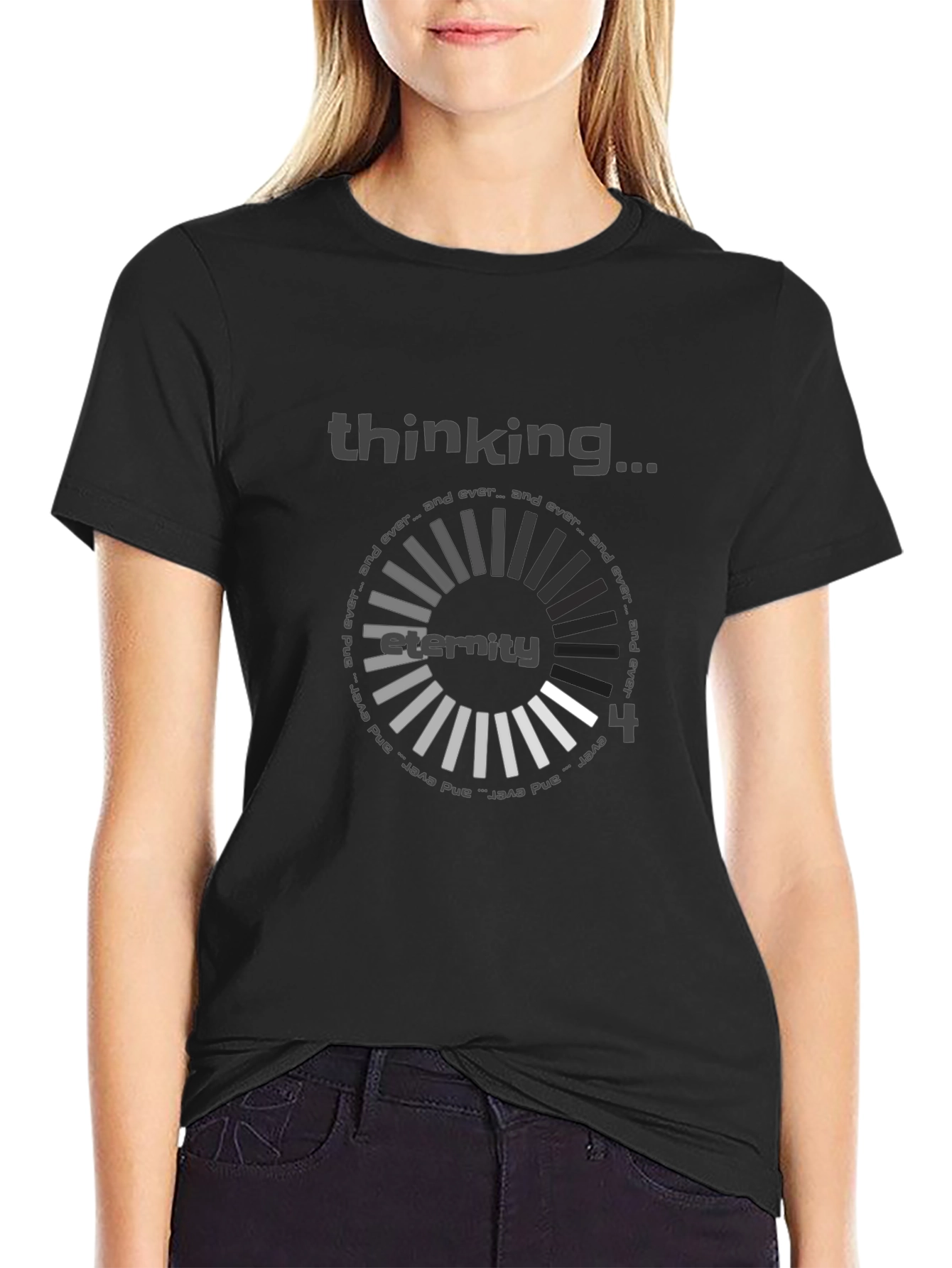 Thinking Eternity Black T-Shirt