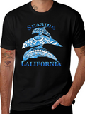 Seaside California Dolphin Graphic T-Shirt
