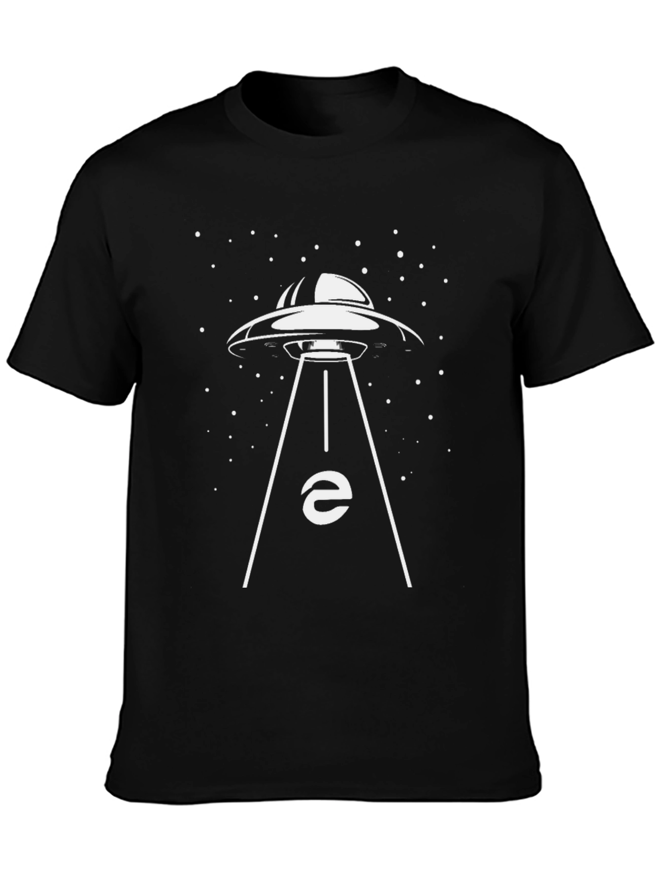 UFO Abduction T-Shirt - Black Graphic Tee