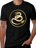 Dragon Circle Graphic Tee - Black