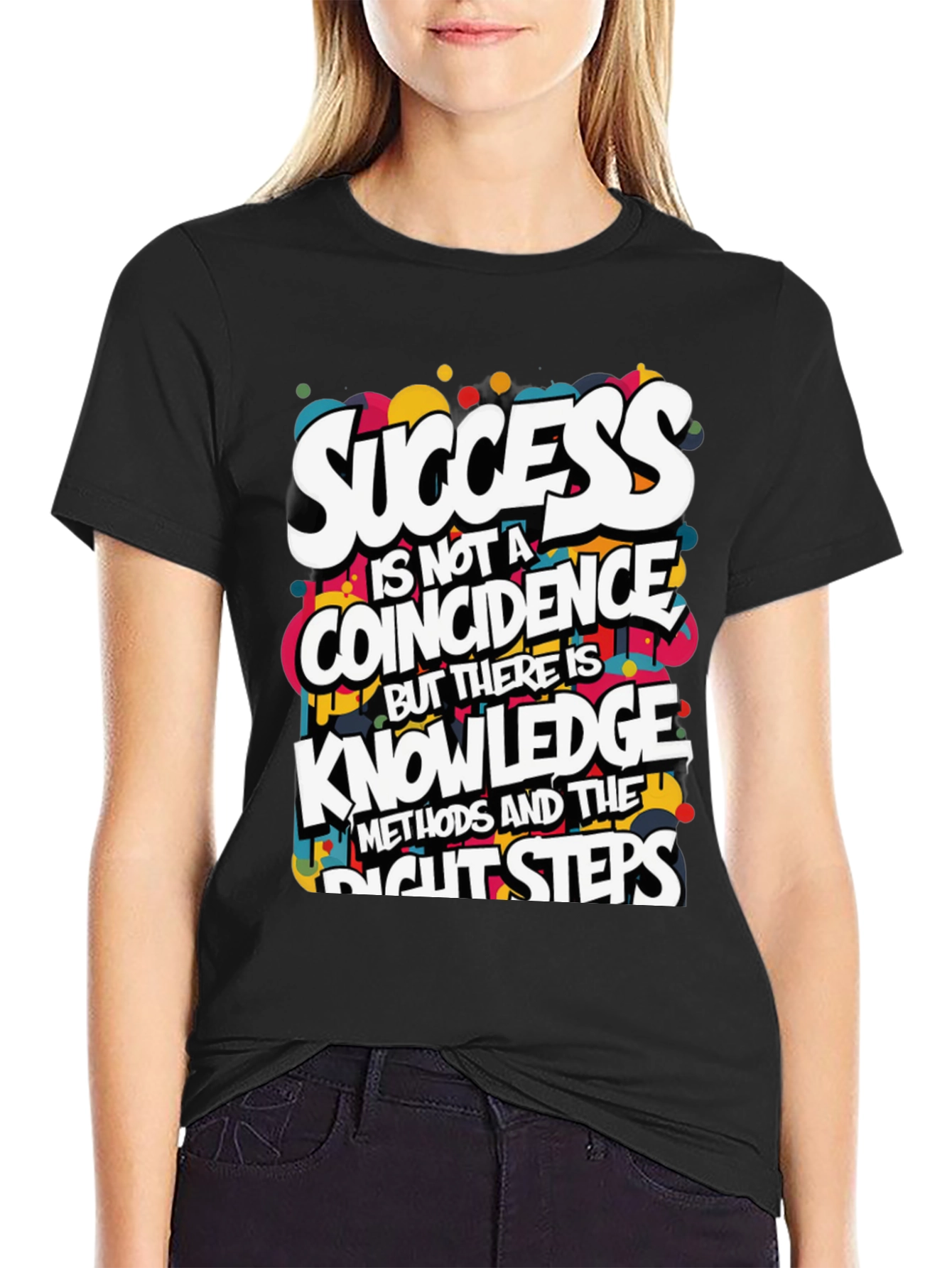Success Knowledge Graphic T-Shirt - Motivational Design