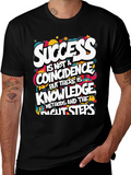 Success Knowledge Graphic T-Shirt - Motivational Design