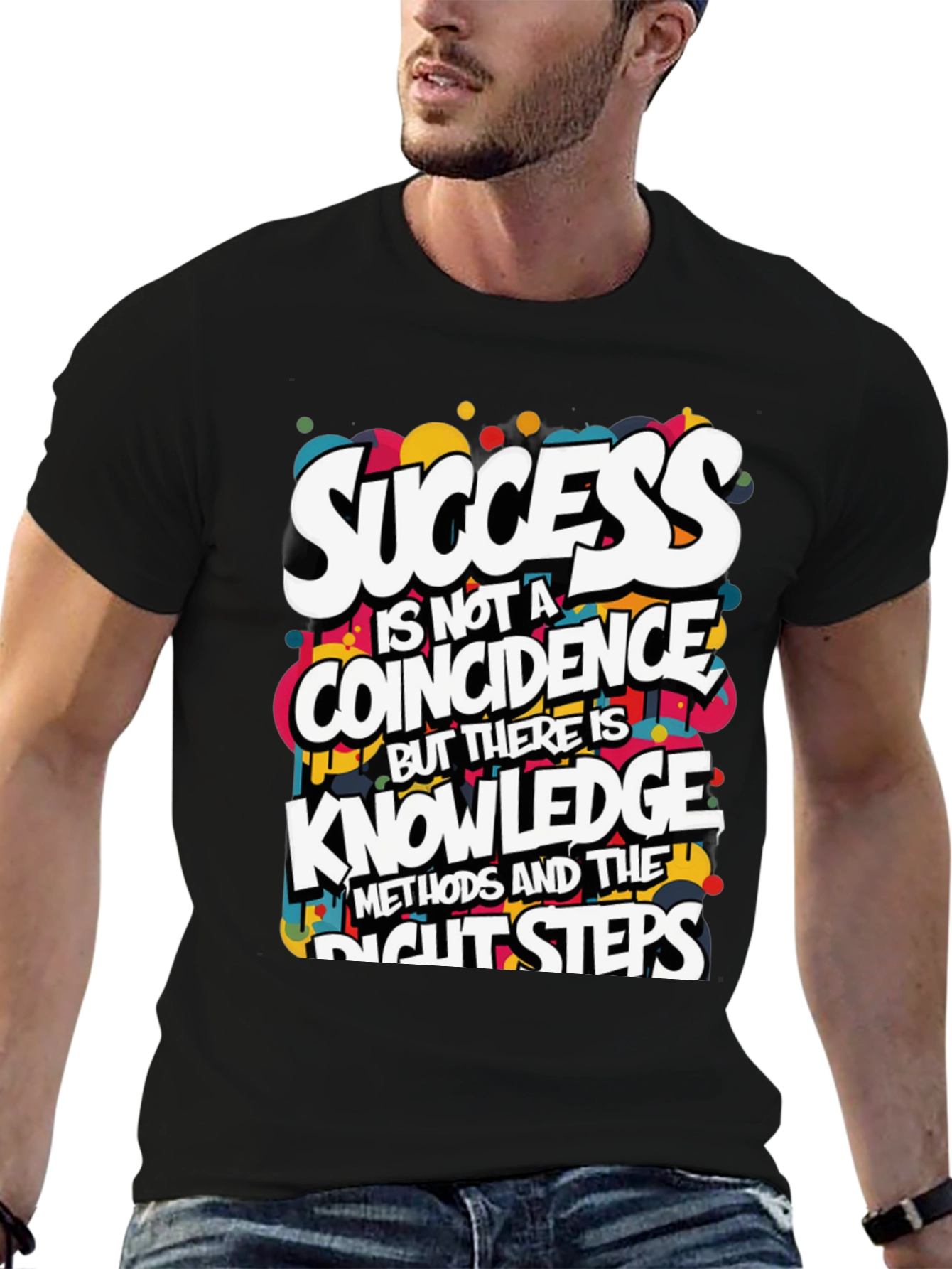 Success Knowledge Graphic T-Shirt - Motivational Design