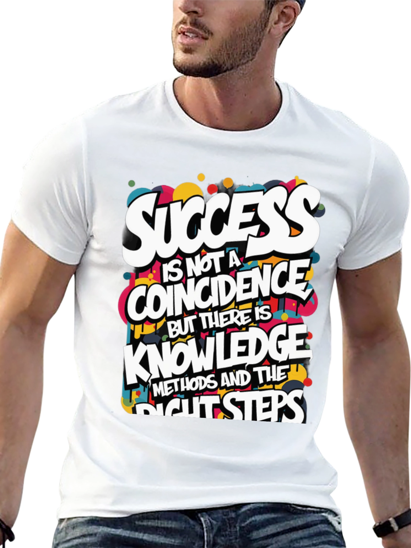Success Knowledge Graphic T-Shirt - Motivational Design