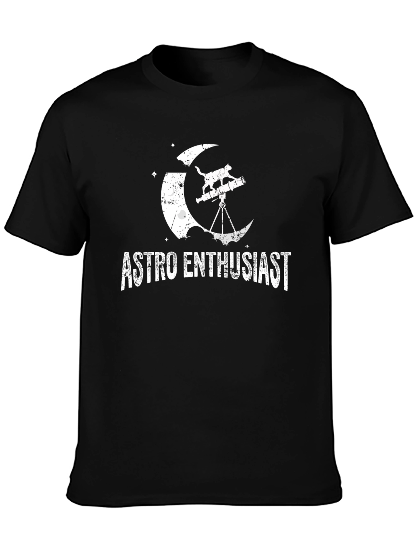 Astro Enthusiast Cat Telescope T-Shirt