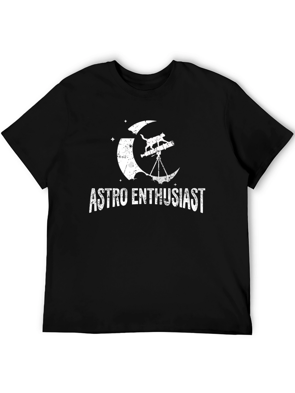 Astro Enthusiast Cat Telescope T-Shirt