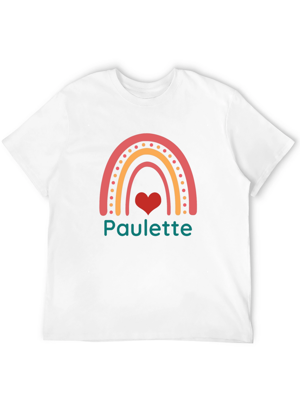 Paulette Rainbow Heart Graphic Tee