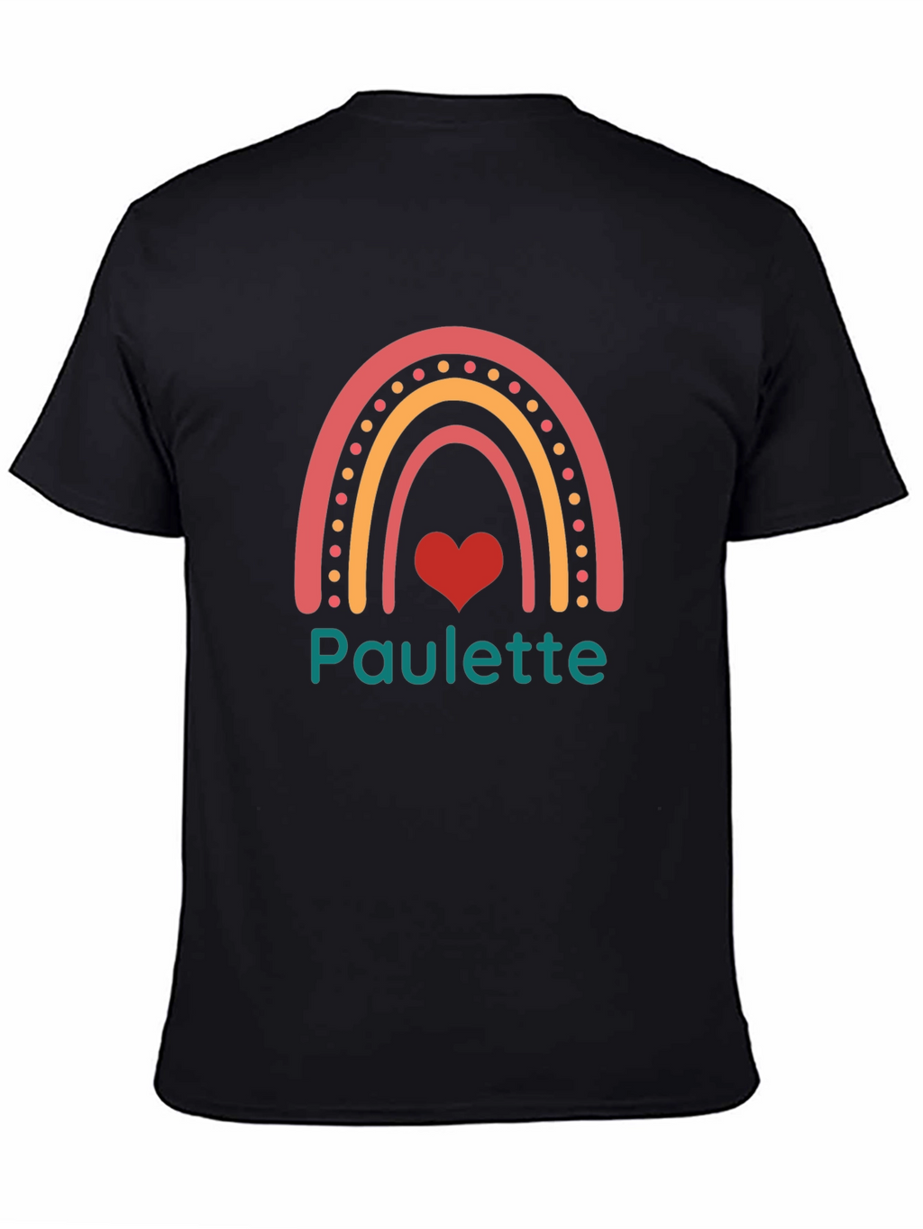Paulette Rainbow Heart Graphic Tee