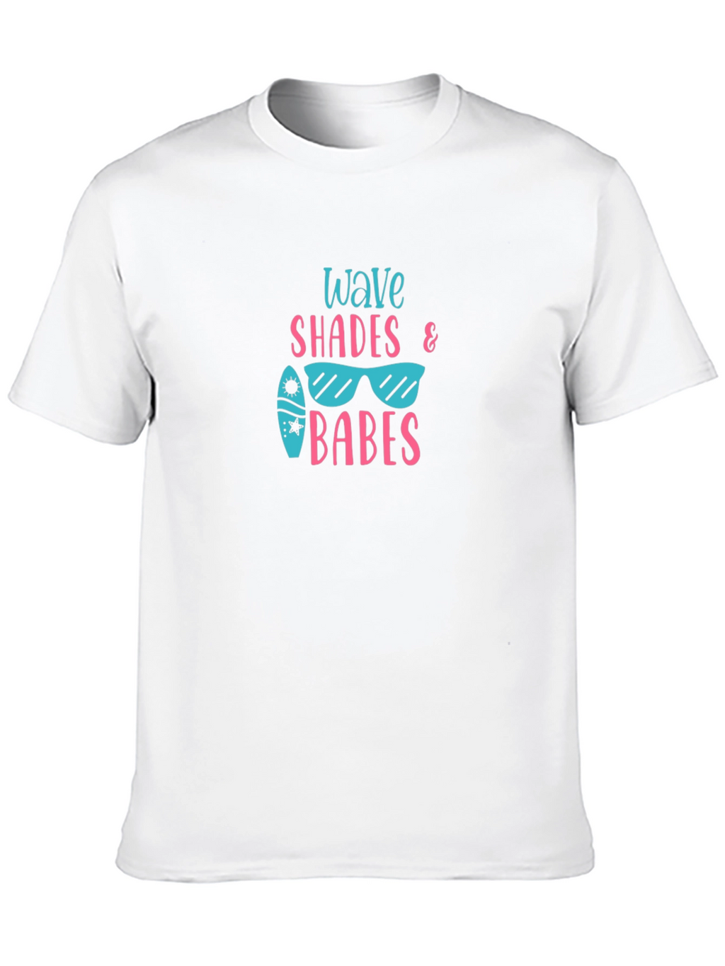 Wave Shades & Babes Black Graphic Tee