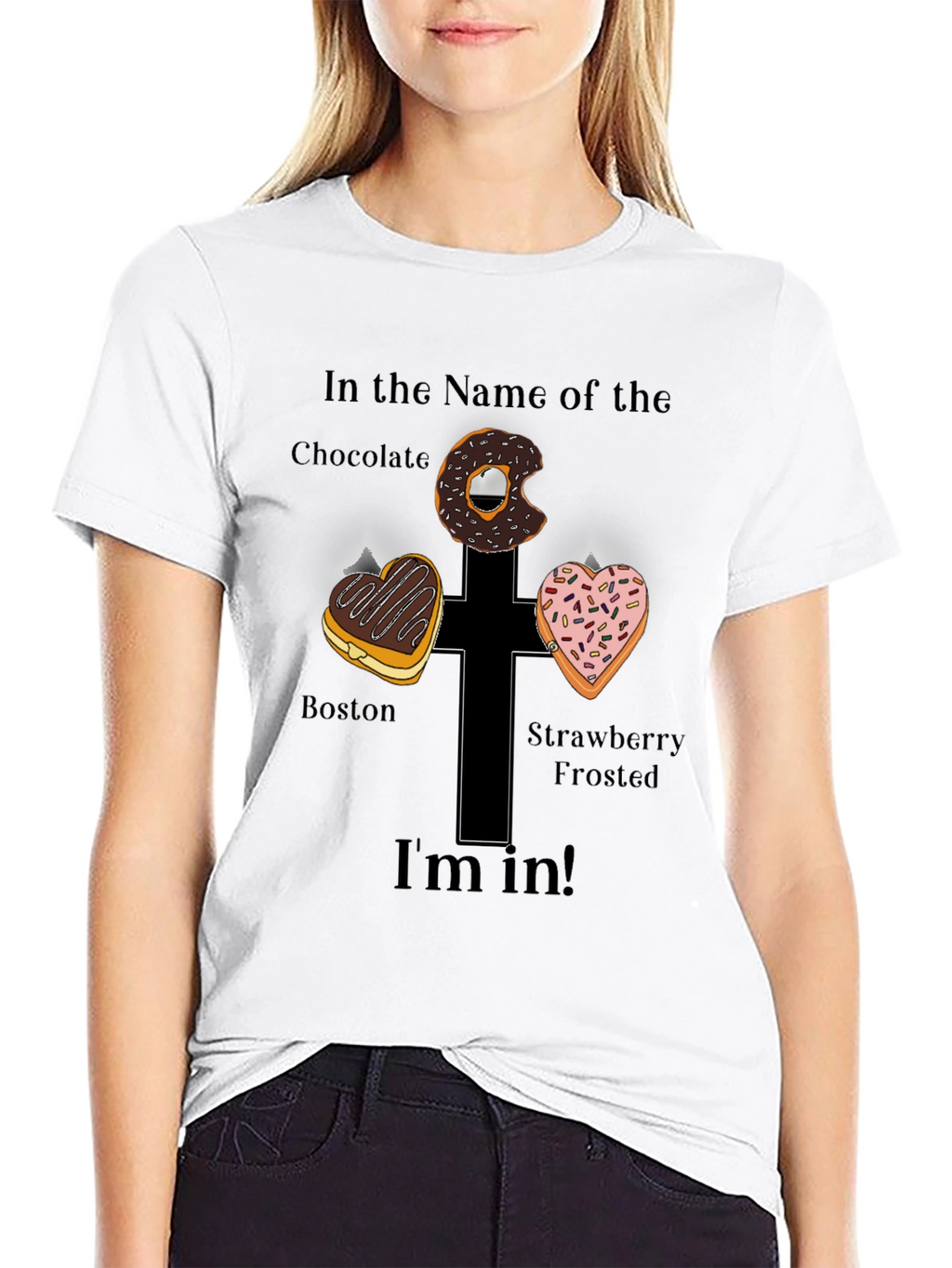 Donut Cross Graphic Tee - Im In!