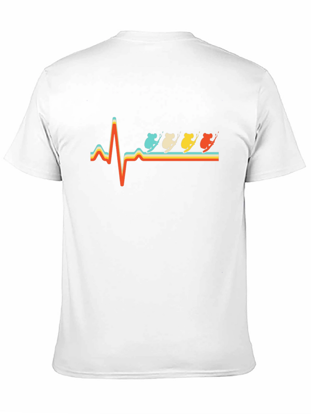 Koala Skiing Heartbeat T-Shirt