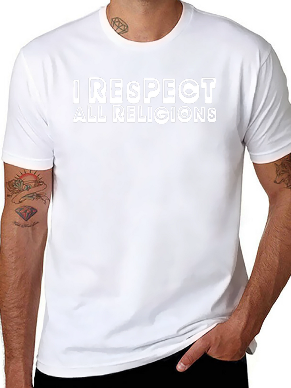 I Respect All Religions Graphic T-Shirt