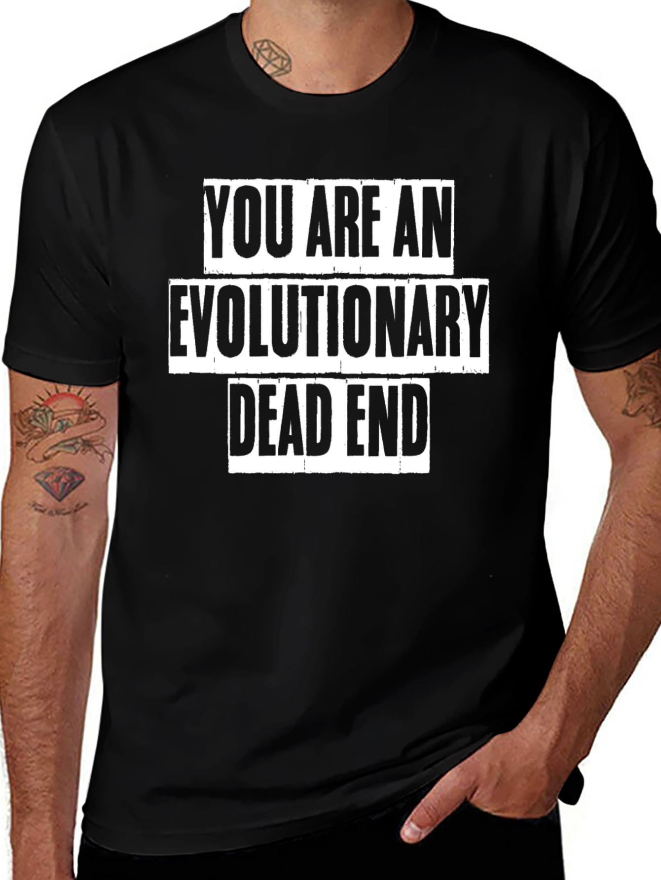 Evolutionary Dead End Graphic Tee - Black